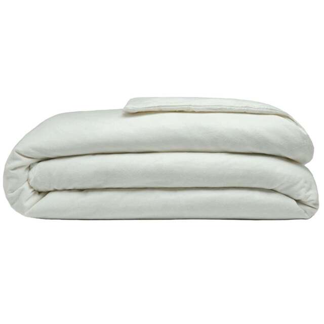 Serene Super King Size Apple Green Brushed Cotton Duvet Cover - Wilko - image 1