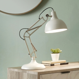 Pacific Lifestyle Alonzo Matt White Angled Table Lamp - Wilko - thumbnail 3