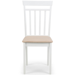 Julian Bowen Coast Set of 2 White Dining Chair - Wilko - thumbnail 5