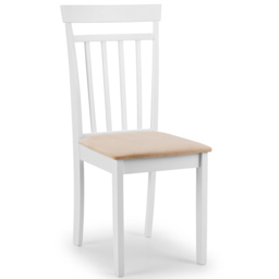 Julian Bowen Coast Set of 2 White Dining Chair - Wilko - thumbnail 4