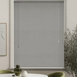 New Edge Blinds PVC Venetian Blind Grey 100cm - Size: W 100 x D 213cm - Wilko