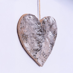 Shatchi Birch Bark Wooden Heart Shape Christmas Decoration 20cm - Size: 200 x 200 x 15cm - Brown - Wilko - thumbnail 4