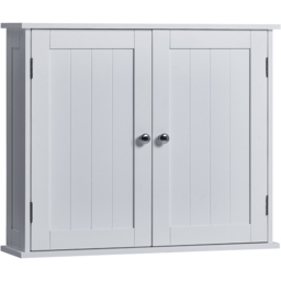 Bath Vida Priano White 2 Door Bathroom Cabinet - Size: 50 x 60 x 15cm - Wilko - thumbnail 3
