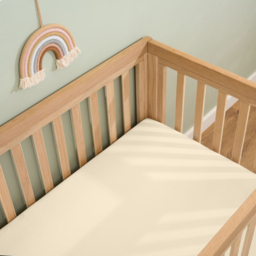 Clair de Lune Cream Organic Cotton Cot Bed Sheet 2 Pack - Size: 14 x 70 x 0.2cm - Wilko - thumbnail 3