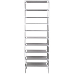 AMOS 10 Tier Extendable Shoe Rack 57cm - Size: 28 x 57 x 173cm - Grey - Wilko - thumbnail 3