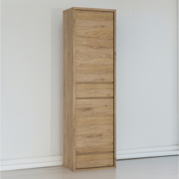 Florence Shetland 2 Door 2 Drawer Narrow Cabinet - Brown - Furniture To Go - Wilko - thumbnail 1