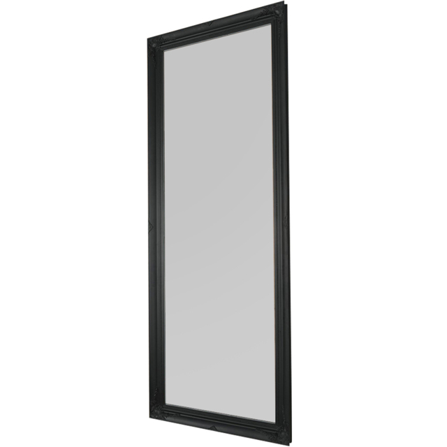 Hamilton Black Shabby Chic Design Full Length Mirror 198 x 76cm - Size: 198 x 75cm - MirrorOutlet - Wilko - image 1