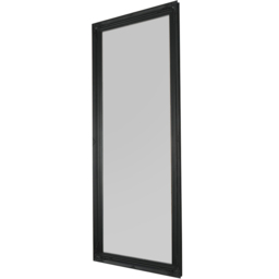 Hamilton Black Shabby Chic Design Full Length Mirror 198 x 76cm - Size: 198 x 75cm - MirrorOutlet - Wilko - thumbnail 1