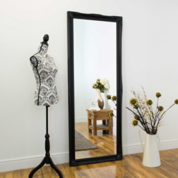 Hamilton Black Shabby Chic Design Full Length Mirror 198 x 76cm - Size: 198 x 75cm - MirrorOutlet - Wilko - thumbnail 6
