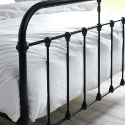 Julian Bowen Logan Small Double Black Satin Metal Bed Frame - Wilko - thumbnail 6
