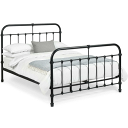 Julian Bowen Logan Small Double Black Satin Metal Bed Frame - Wilko - thumbnail 3