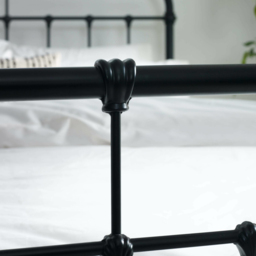 Julian Bowen Logan Small Double Black Satin Metal Bed Frame - Wilko - thumbnail 5