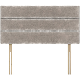 Bedmaster Milan Small Double Silver Chenille Lined Headboard - Wilko - thumbnail 3