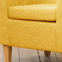 Artemis Home Alderwood Yellow Hessian Tub Chair - Size: Single - Wilko - thumbnail 3