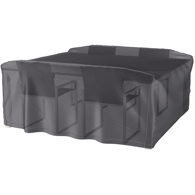 Platinum AeroCover Waterproof Large Outdoor Dining Set Cover 85 x 220 x 190cm - Size: 85 x 190 x 190cm - Grey - Wilko - image 1