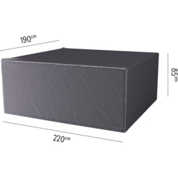 Platinum AeroCover Waterproof Large Outdoor Dining Set Cover 85 x 220 x 190cm - Size: 85 x 190 x 190cm - Grey - Wilko - thumbnail 7