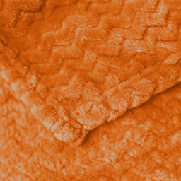 Velosso Orange Moda Plush Throw 127 x 152cm - Size: 127 x 152 x 1cm - Wilko - thumbnail 4