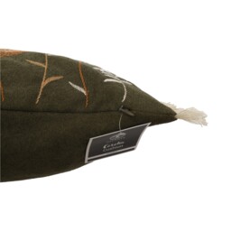 Cerelia Fringe Cushion - Green - The Fall Collection - Wilko - thumbnail 4
