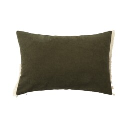 Cerelia Fringe Cushion - Green - The Fall Collection - Wilko - thumbnail 3