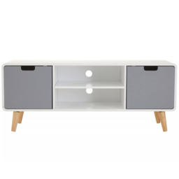 Premier Housewares Milo TV Unit - Size: 120 x 40 x 48cm - Multi - Interiors by Premier - Wilko - thumbnail 3