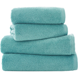 Deyongs Romeo Seafoam Hand Towel 2 Pack - Size: 46 x 90cm - Green - Wilko - thumbnail 1