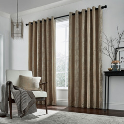 Helena Springfield Roma Lined Truffle Eyelet Curtains 168 x 228cm - Size: W 168 x D 228cm - Wilko - thumbnail 5