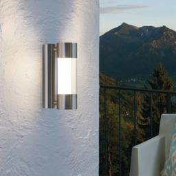 EGLO Robledo Silver Exterior Wall Light - Size: 8 x 12 x 26cm - Wilko - thumbnail 3