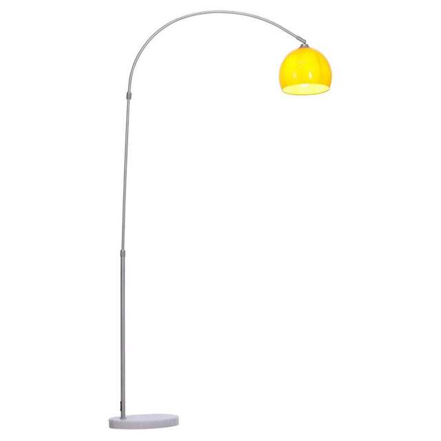 Living and Home Arched Floor Lamp - Size: 180 x 92 x 28cm - Orange - Wilko - image 1