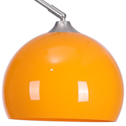 Living and Home Arched Floor Lamp - Size: 180 x 92 x 28cm - Orange - Wilko - thumbnail 6