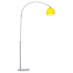 Living and Home Arched Floor Lamp - Size: 180 x 92 x 28cm - Orange - Wilko - thumbnail 1