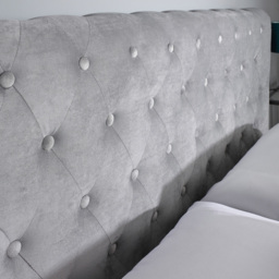 Aspire Chesterfield Single Grey Ottoman Bed - Aspire Beds - Wilko - thumbnail 6