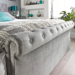Aspire Chesterfield Single Grey Ottoman Bed - Aspire Beds - Wilko - thumbnail 5