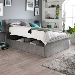 Aspire Chesterfield Single Grey Ottoman Bed - Aspire Beds - Wilko - thumbnail 7
