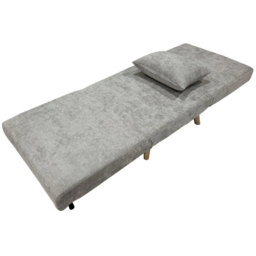 Indoor Living Joel Uno Single Seater Grey Sofa Bed Chair - Wilko - thumbnail 7