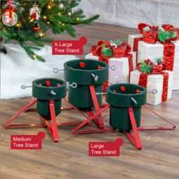 The Christmas Workshop Red and Green Large Christmas Tree Stand - Wilko - thumbnail 7