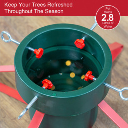 The Christmas Workshop Red and Green Large Christmas Tree Stand - Wilko - thumbnail 6