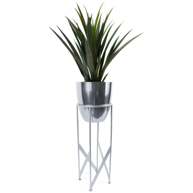 Botanik Yukka Artificial Plant in Silver Metal Planter 3ft - Size: 90 x 19 x 19cm - Wilko - image 1
