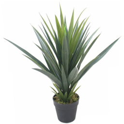 Botanik Yukka Artificial Plant in Silver Metal Planter 3ft - Size: 90 x 19 x 19cm - Wilko - thumbnail 3
