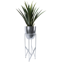 Botanik Yukka Artificial Plant in Silver Metal Planter 3ft - Size: 90 x 19 x 19cm - Wilko - thumbnail 1