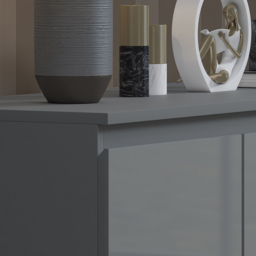 FWStyle Stora Merchant 7 Drawer Grey Gloss Chest Of Drawers - Wilko - thumbnail 5