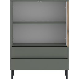 Furniture To Go Darwin 2 Door 2 Drawer Green Sideboard - Black - Wilko - thumbnail 4