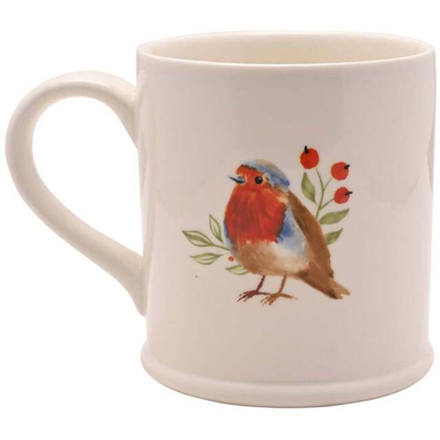 The Seasonal Gift Co. Robin Friend Mug - Size: 10 x 14 x 9cm - White - Wilko - image 1