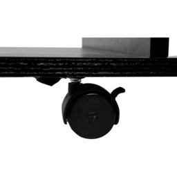 Portland 2 Shelf Black TV Unit - Size: 80 x 40 x 32.5cm - Wilko - thumbnail 4