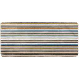 My Mat Candy Multicolour Natural Stripe Stain Resistant Mat 67 x 200cm - Wilko