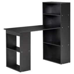 Portland Modern Compact 6-Tier Desk Black - Size: 120 x 55 x 120cm - Wilko - thumbnail 3