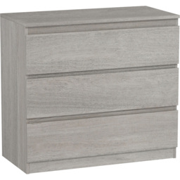 HOMCOM 3 Drawer Grey Chest of Drawers - Yellow - Wilko - thumbnail 3