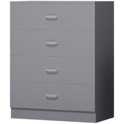 FWStyle Tunis 3 Piece Matt Grey Bedroom Furniture Set - Wilko - thumbnail 5