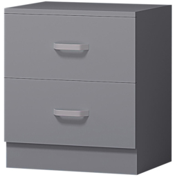 FWStyle Tunis 3 Piece Matt Grey Bedroom Furniture Set - Wilko - thumbnail 6