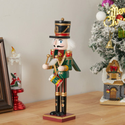 Living and Home Wooden Nutcracker Soldier Christmas Ornament - Size: 30 x 9 x 9cm - Multi - Wilko - thumbnail 7