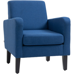 Portland Blue Accent Chair - Size: Single - Wilko - thumbnail 3
